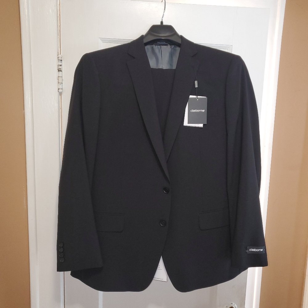 Men's black Claiborne suit (jacket and pants)